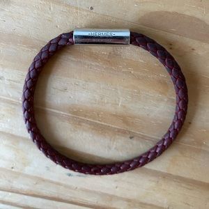 COPY - Hermès Goliath red leather bracelet